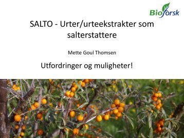 Mette Goul Thomsen - Nofima