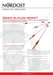 Séparer ou ne pas séparer? - Nordost