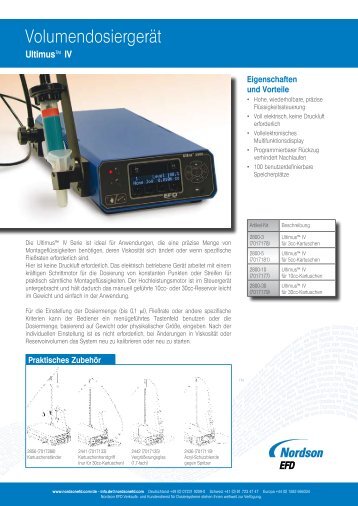 Produkt-Datenblätter - Nordson Corporation