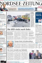 können Sie wie angekündigt unsere gestrige ... - Nordsee-Zeitung