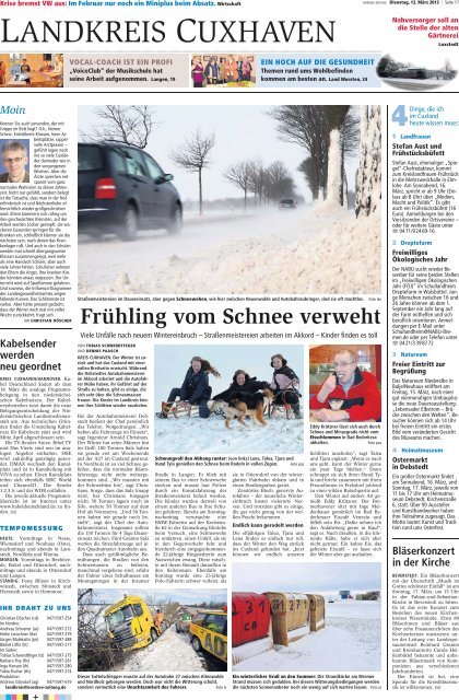 können Sie wie angekündigt unsere gestrige ... - Nordsee-Zeitung