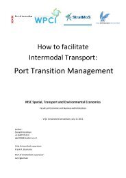 WPC- Port Transition Management - Interreg IVB North Sea Region ...