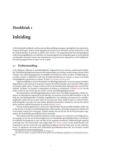 een antropologisch onderzoek naar de kortstondige inzet van ... - Nrc
