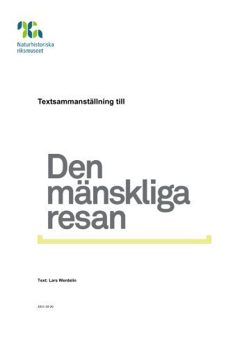 Den mänskliga resan