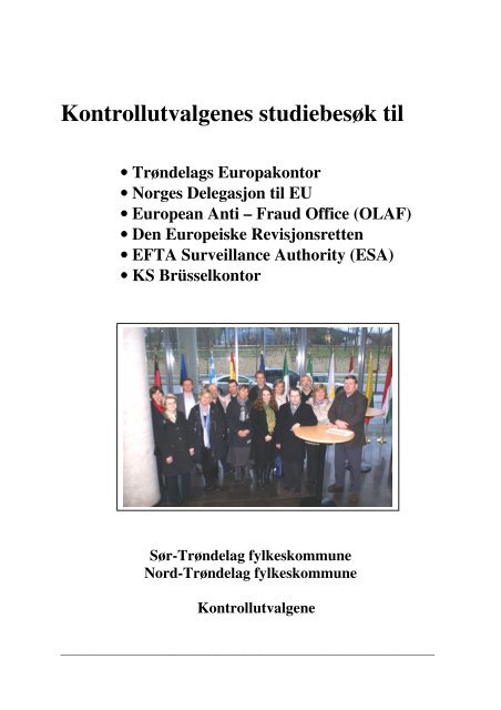 Kontrollutvalgenes studiebesøk til Brussel Rapport - Nord-Trøndelag ...