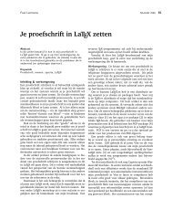 Je proefschrift in LaTEX zetten