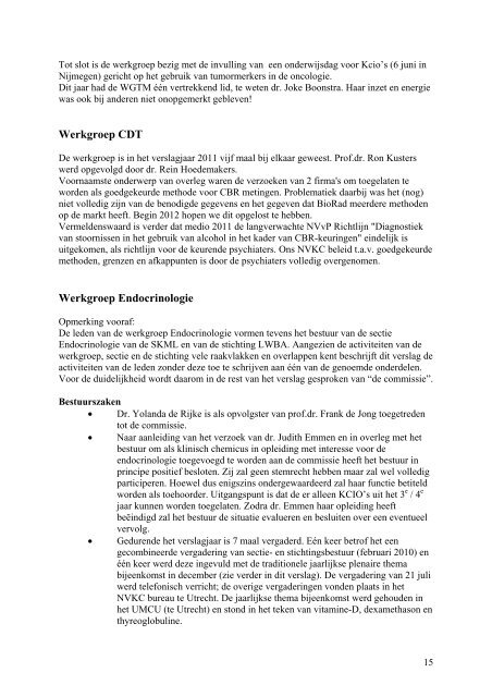 §Jaarverslag NVKC 2011