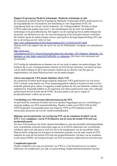 §Jaarverslag NVKC 2011