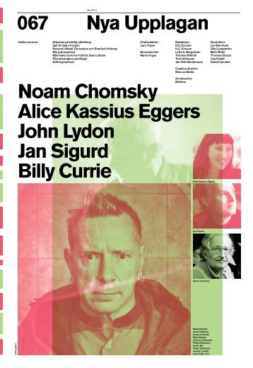 Nya Upplagan 067 Noam Chomsky Alice Kassius Eggers John ...