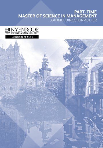 Aanmeldformulier - Nyenrode Business Universiteit