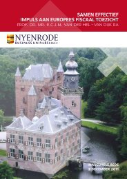 Samen effectief impulS aan europeeS fiScaal toezicht - Nyenrode ...