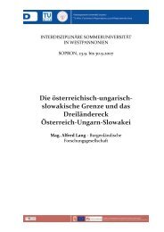 Die österreichisch-ungarisch- slowakische Grenze und das ...