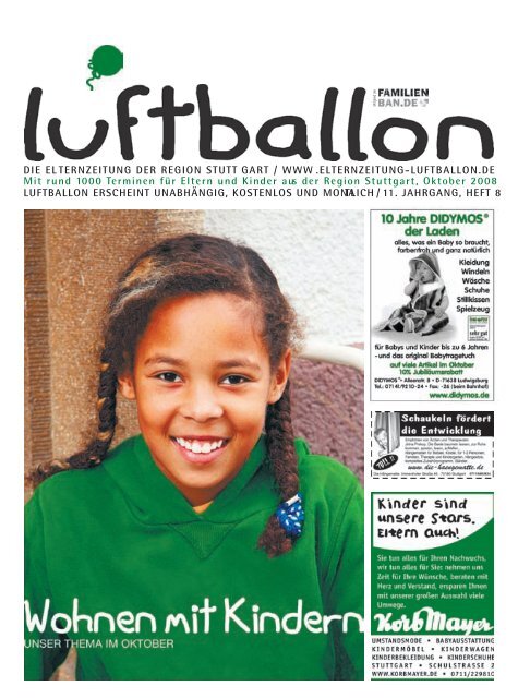 Luftballon Okt 08.indb - Elternzeitung Luftballon