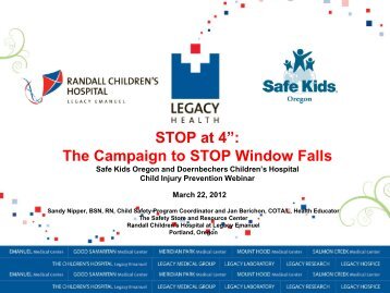 STOP at 4”: The Campaign to STOP Window Falls