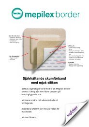 Självhäftande skumförband med mjuk silikon - OneMed Sverige AB