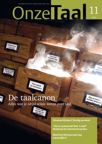 De taalcanon - Genootschap Onze Taal