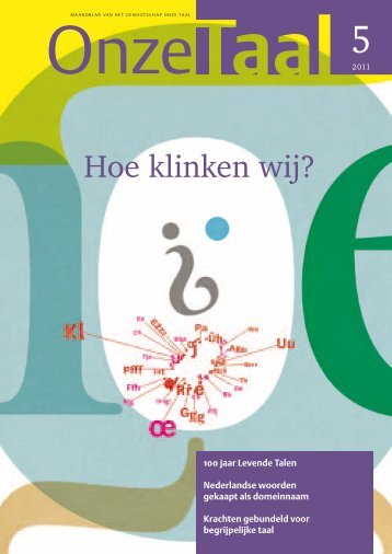 Hoe klinken wij? - Genootschap Onze Taal