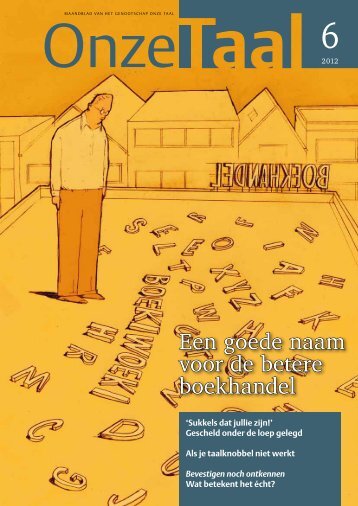 Een goede naam voor de betere boekhandel - Genootschap Onze ...