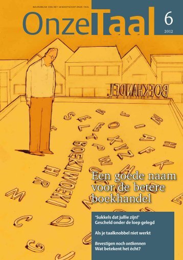 Een goede naam voor de betere boekhandel - Genootschap Onze ...