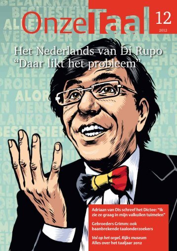 Het Nederlands van Di Rupo - Genootschap Onze Taal
