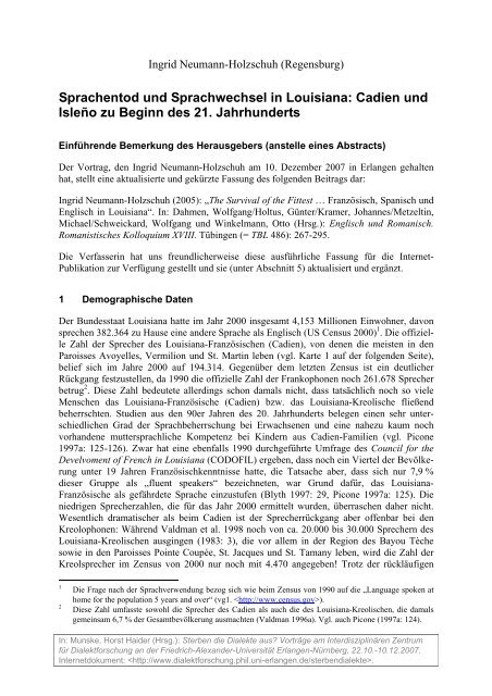 Ingrid Neumann-Holzschuh - Opus - Friedrich-Alexander-Universität ...