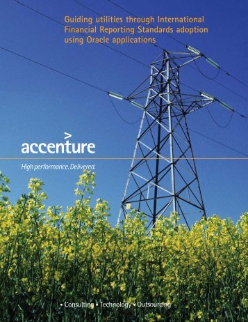 Guiding utilities through IFRS adoption using Oracle Applications ...