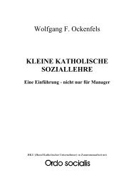 Wolfgang F. Ockenfels KLEINE KATHOLISCHE ... - Ordo Socialis