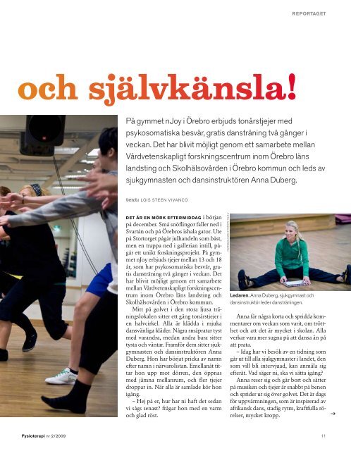 Dansprojekt Fysioterapi nr2 2009[1] - Örebro läns landsting