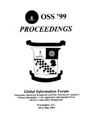 OSS '99 PROCEEDINGS Global Information Forum I - OSS.net