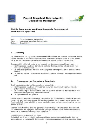 Notitie programma van eisen Dorpshuis en Sportzaal (pdf)