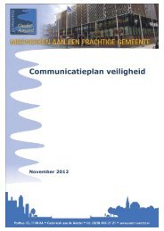 Communicatieplan veiligheid - Gemeente Ouder-Amstel