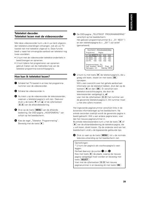 GEBRUIKSAANWIJZING VR 969/02 - Philips