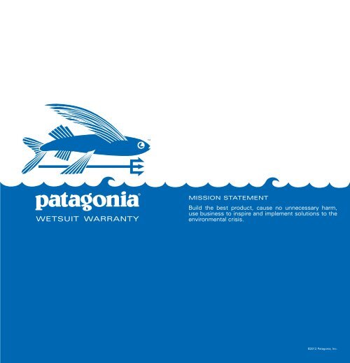 Download Patagonia Wetsuit Warranty Form