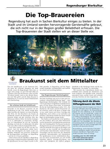 Bierkultur - Regensburger Stadtzeitung