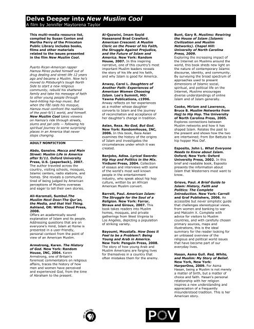 Download Reading List - PBS