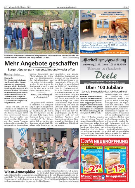 Meschede, Bestwig - SauerlandKurier