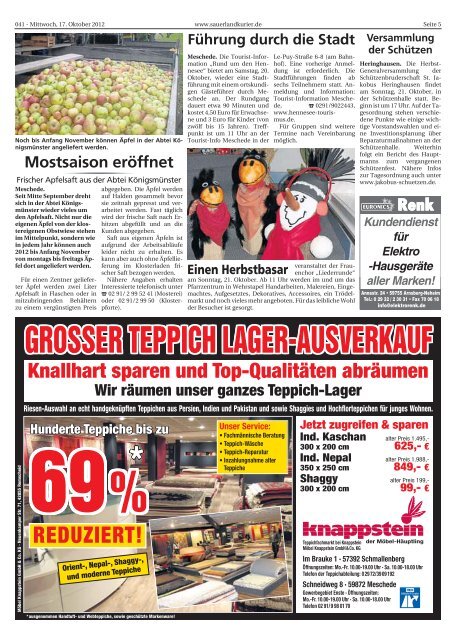 Meschede, Bestwig - SauerlandKurier