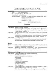 Jan Hendrik Beumer, Pharm.D., Ph.D. - University of Pittsburgh ...