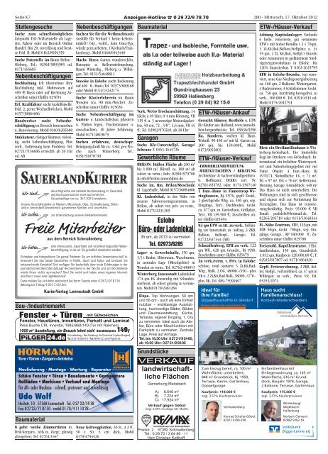 HSK - Schmallenberg, Eslohe - SauerlandKurier