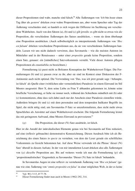 Bolzano vs. Savonarola und die Geschichte einer ... - Philosophie.ch