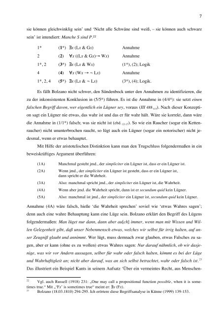 Bolzano vs. Savonarola und die Geschichte einer ... - Philosophie.ch