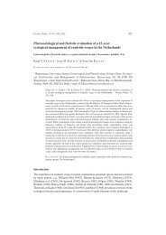 Phytosociological and floristic evaluation of a 15-year ecological ...