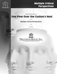 One Flew Over the Cuckoo's Nest - Multiple ... - Prestwick House