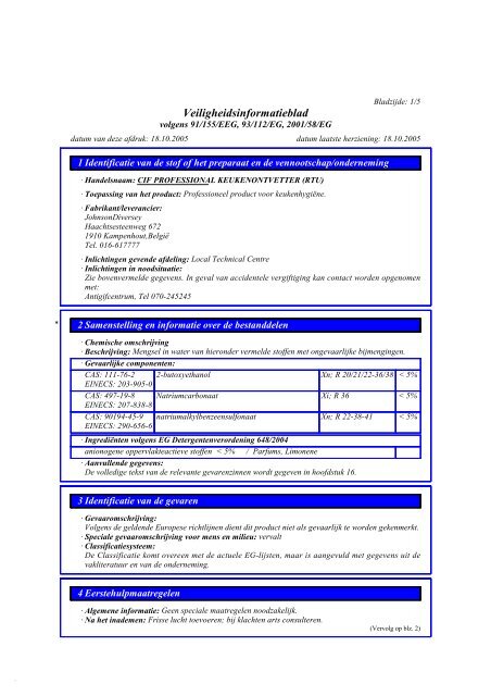 productspecificaties (pdf) - what is haccp
