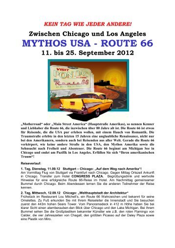 Zwischen Chicago und Los Angeles MYTHOS USA - ROUTE 66 11. ...