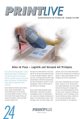 Alles im Fluss – Logistik und Versand mit Printplus