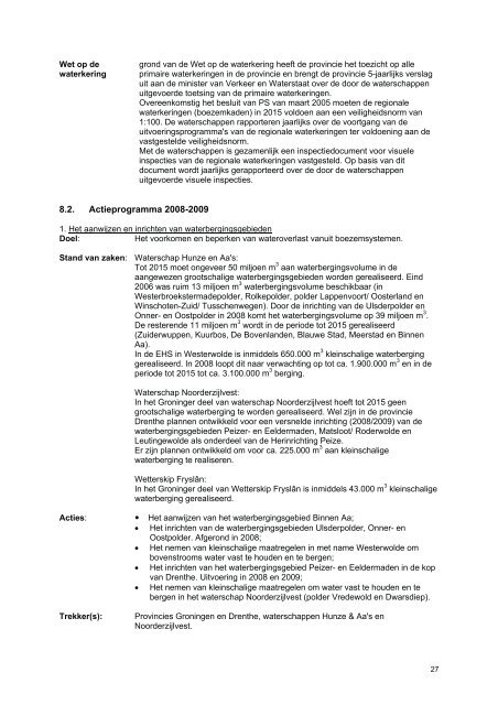 Actieprogramma Provinciaal Veiligheidsbeleid 2008-2009