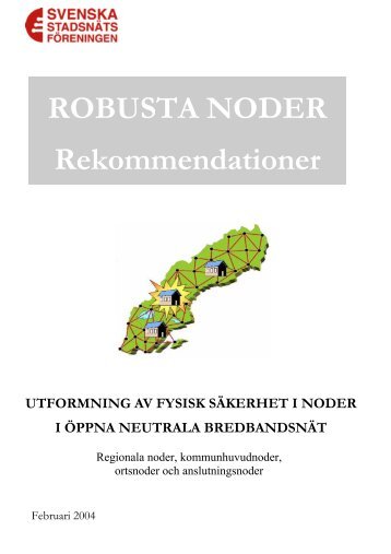 ROBUSTA NODER Rekommendationer - och Telestyrelsen