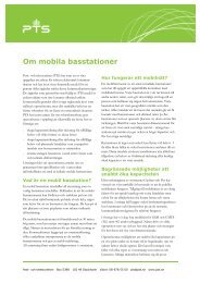 Faktablad om mobila basstationer - och Telestyrelsen