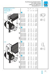 C1 Hochfrequenz-Kabelschellen HF-Cable ... - PUK Benelux BV